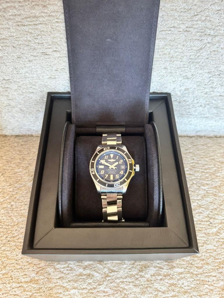 Breitling Superocean 42 FULL set Inclusief full service kit, Ophalen, Staal, Staal, Breitling