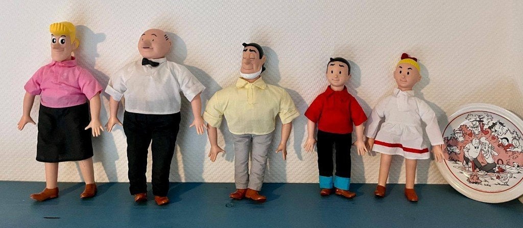 suske en wiske poppenset, Ophalen, Suske en Wiske, Gebruikt, Beeldje of Figuurtje
