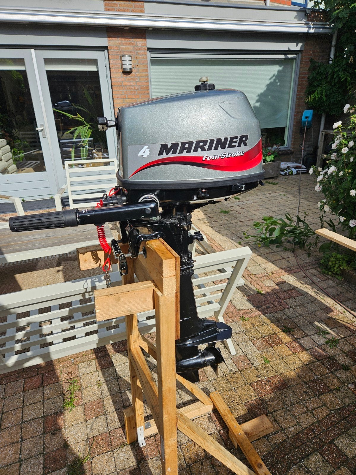 mariner 2005 4pk 4 takt buitenboordmotor, Ophalen, Gebruikt