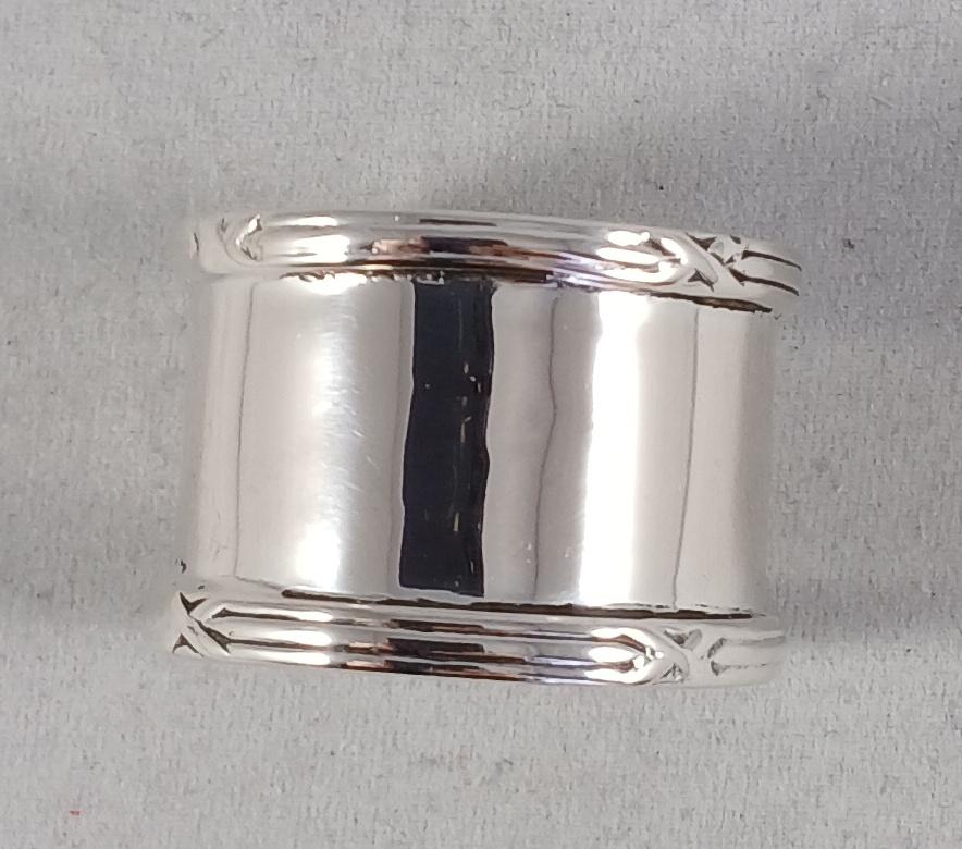 Zilveren vingerdoekring antiek 835 zilver, Ophalen of Verzenden, Zilver