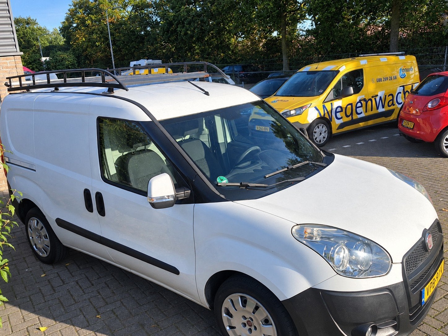 Fiat Doblò 1.4-16V, Auto's, Voorwielaandrijving, Euro 5, Stof, Wit