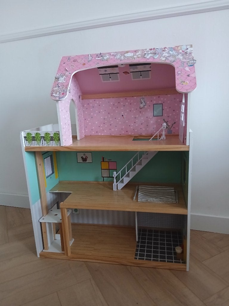 Gratis poppenhuis, Kinderen en Baby's, Speelgoed | Poppenhuizen, Ophalen, Gebruikt, Poppenhuis