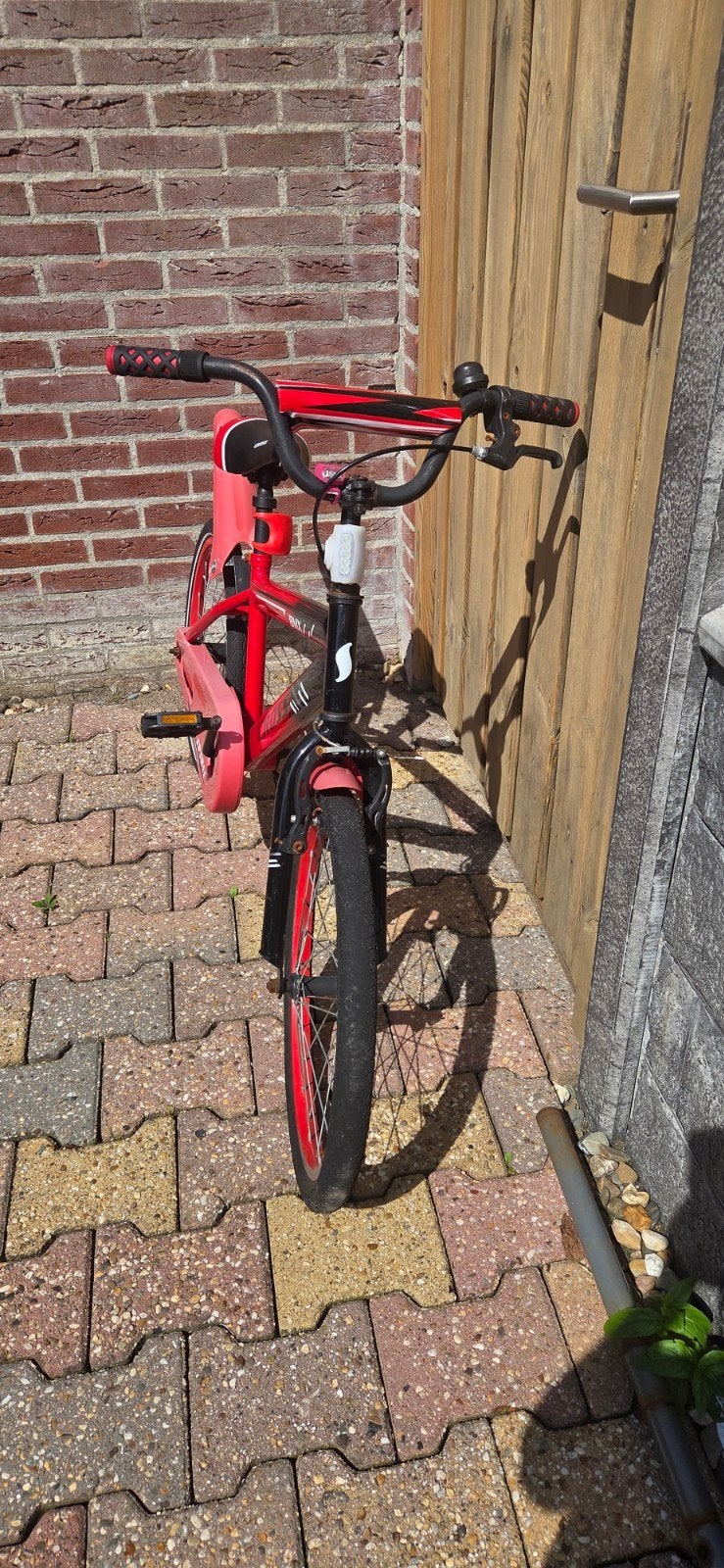 20 inch BMX fiets - Rood/Zwart - Cross Spirit, Fietsen en Brommers, Fietsen | Crossfietsen en BMX, Staal, Velgrem, V-brakes, Cross Spirit