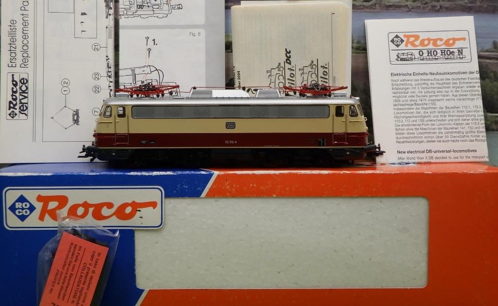Roco elektrische lokomotief 112 312-4 DB digitaal lok pilot, Ophalen of Verzenden, Zo goed als nieuw, Roco, Gelijkstroom
