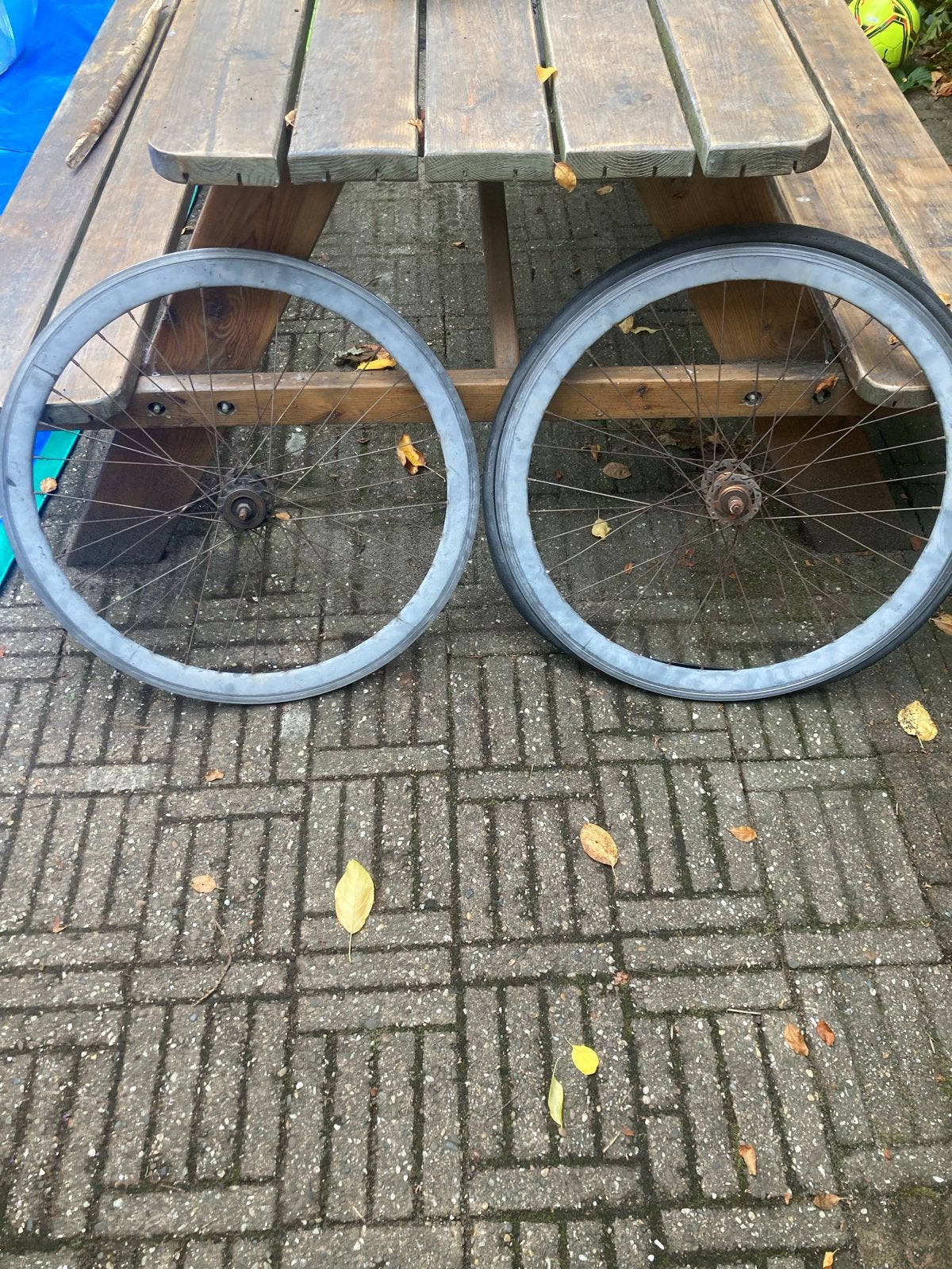 Gratis Fixie Wielset, Fietsen en Brommers, Fietsonderdelen, Gebruikt, Aluminium, Racefiets, Ophalen