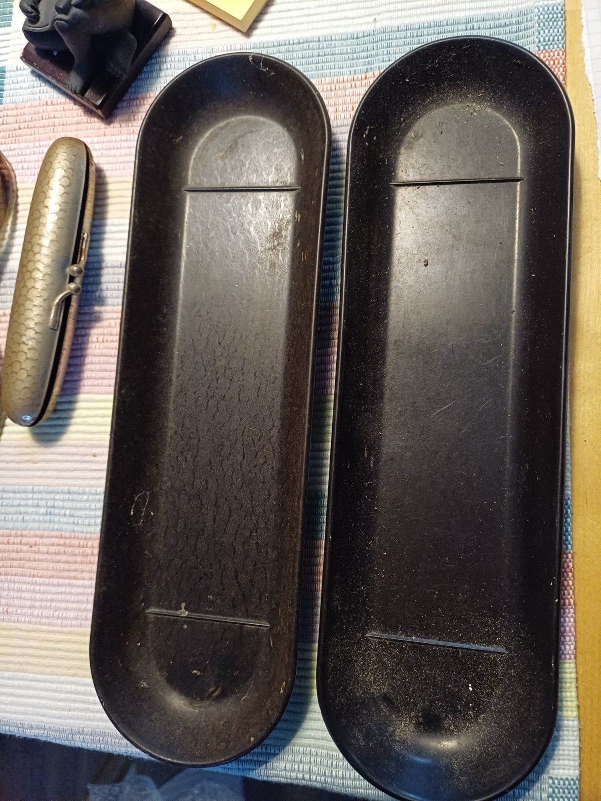 Vintage Bakelieten Pennenbakjes - Set van 2, Ophalen of Verzenden
