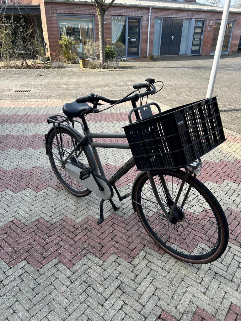 Cortina U4 Transportfiets 7v - 50cm met krat, Gebruikt, Versnellingen, 49 tot 53 cm, Trommelrem