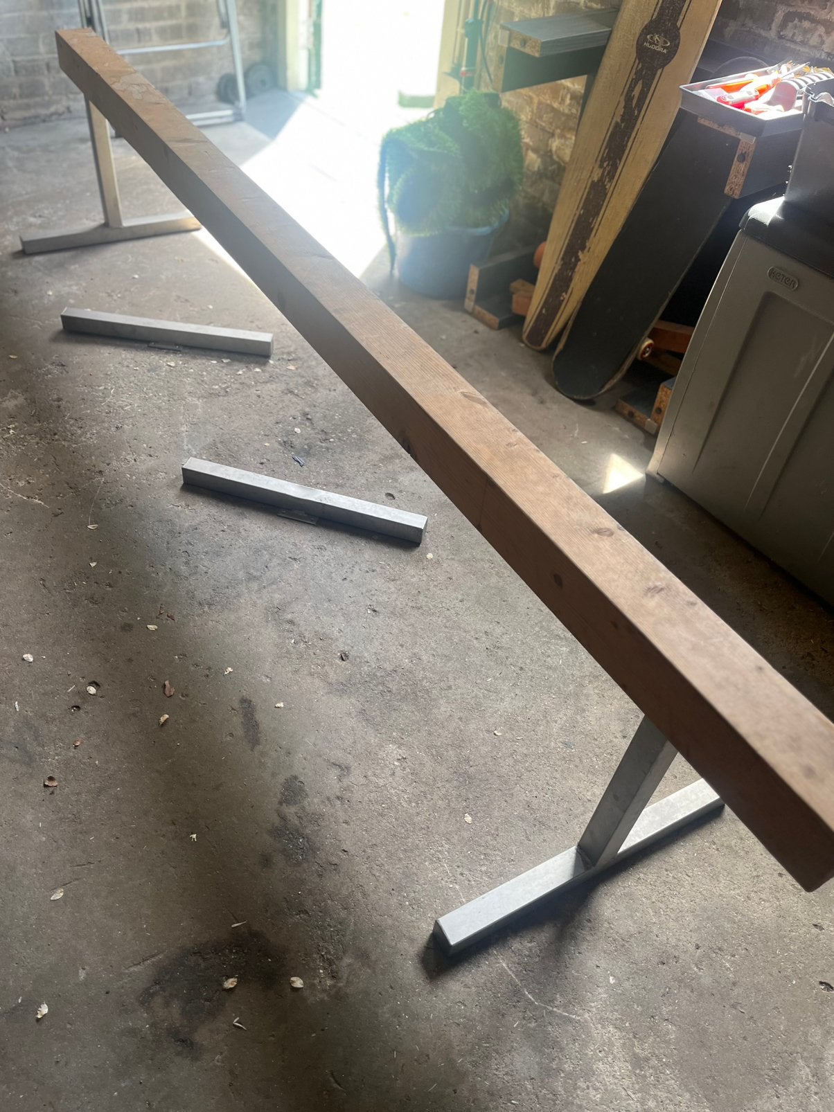 Turnbalk 250/50/9/9 incl optie voor vloerbalk, Maat 36 t/m 42, Ophalen of Verzenden, Gebruikt, Materiaal