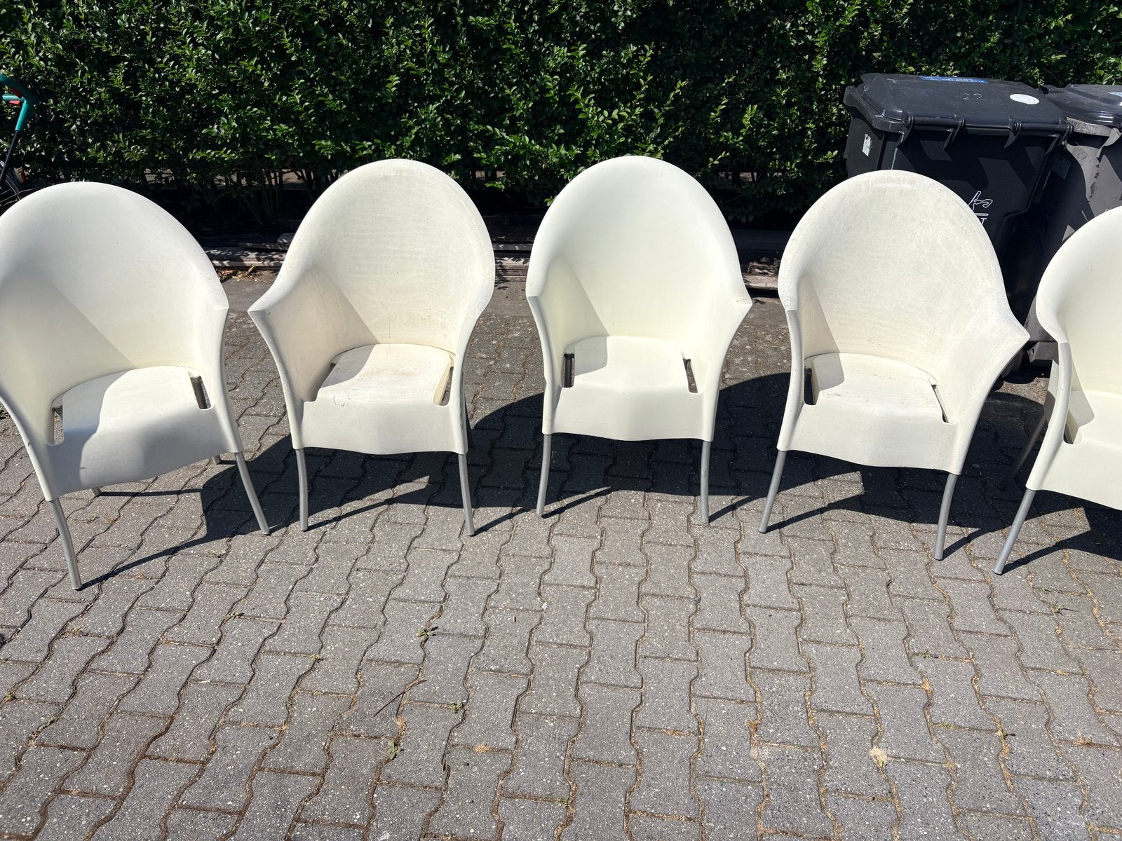 Driade Lord Yo stoelen, Philippe Starck, Huis en Inrichting, Stoelen, Ophalen, Kunststof, Gebruikt, Wit