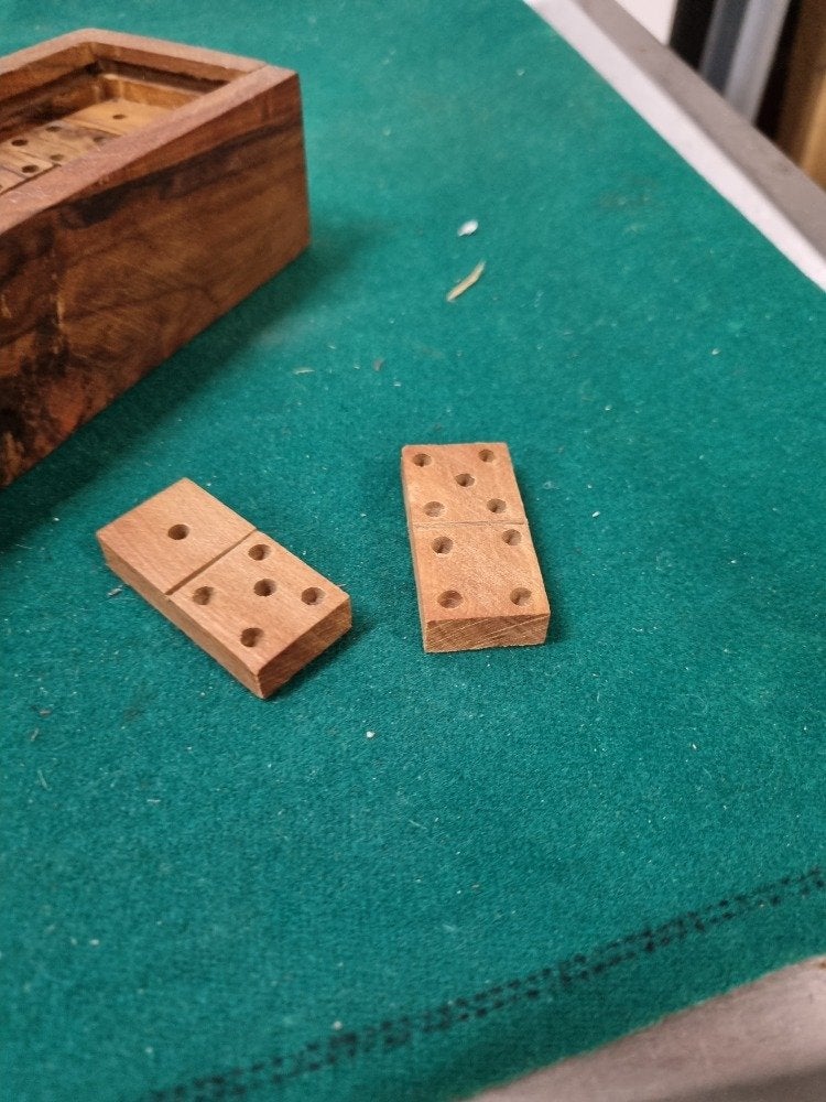 domino stenen teakhout handgemaakt, Ophalen of Verzenden, 'T Olde Gre-j, Info@toldegrej.nl, Endepoelstraat 20f Didam