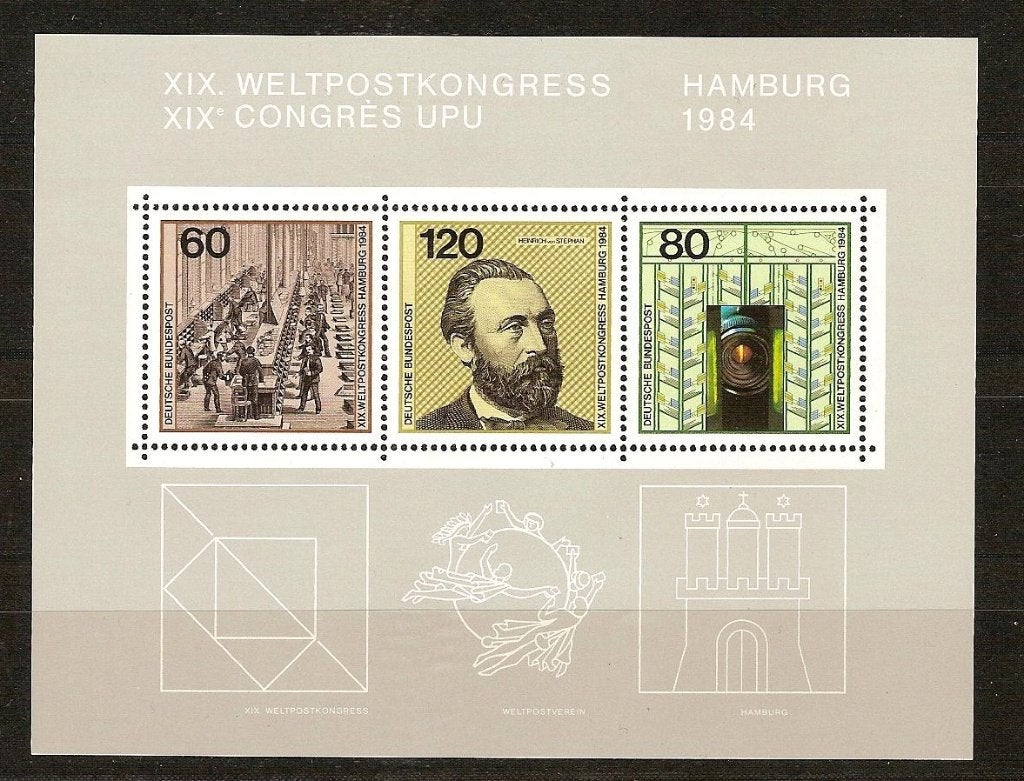 BRD blok 19 postfris, Ophalen of Verzenden, BRD, Postfris
