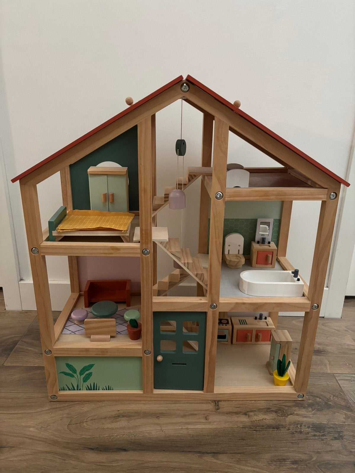 Hema poppenhuis, Kinderen en Baby's, Speelgoed | Poppenhuizen, Ophalen, Zo goed als nieuw, Poppenhuis