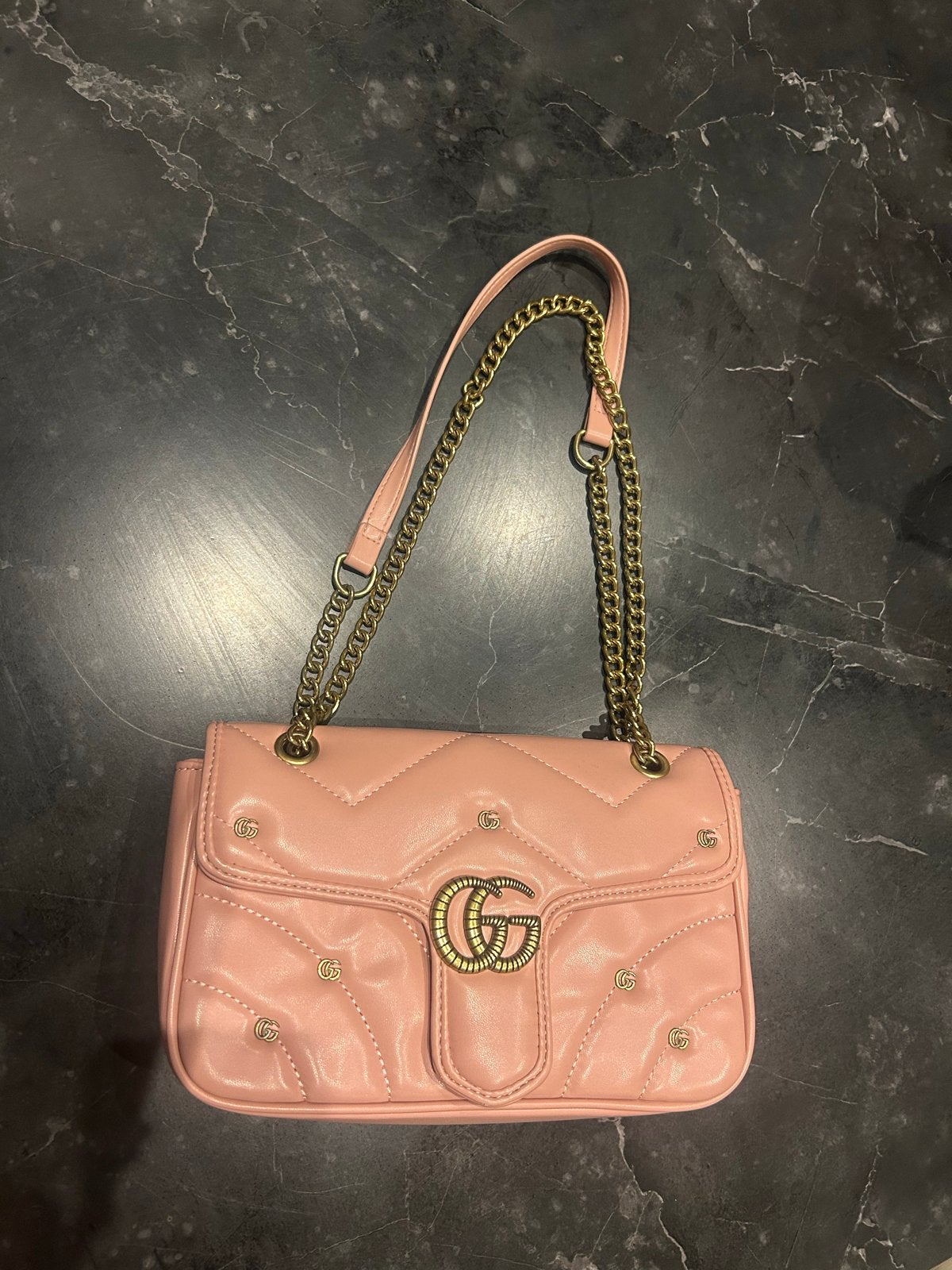 Gucci Marmont Schoudertas Roze, Ophalen of Verzenden, Gebruikt, Roze, Schoudertasje