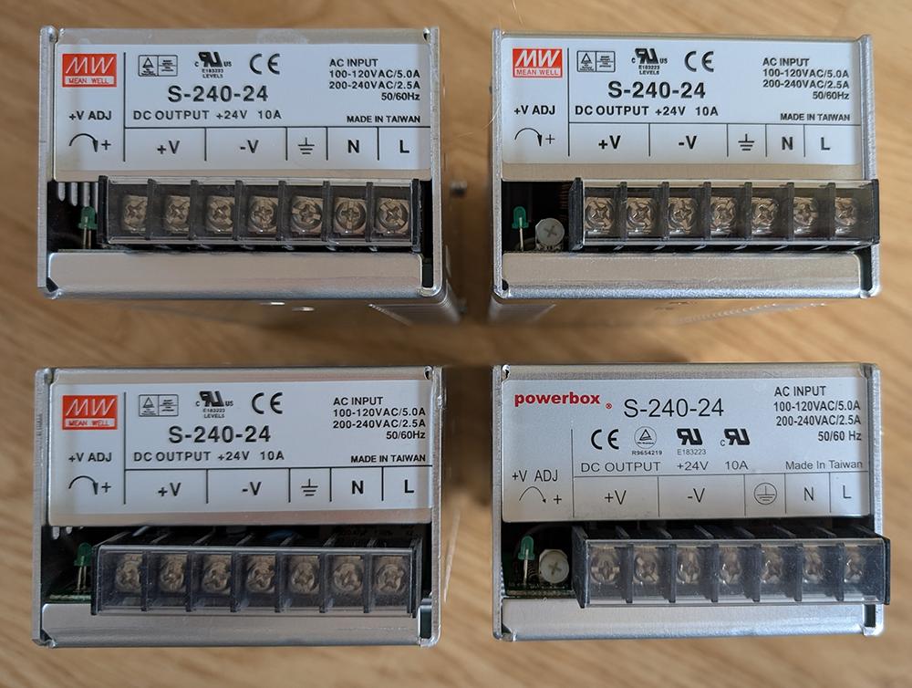 Meanwell voeding 24 volt 240 watt S-240-24, Ophalen of Verzenden, Gebruikt