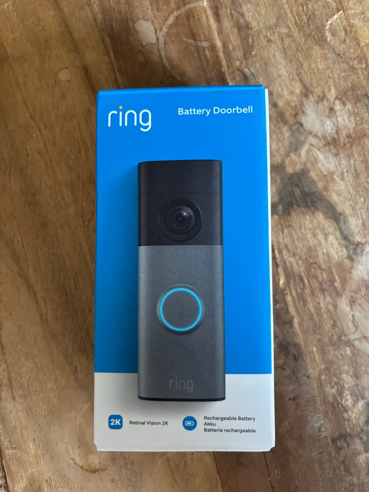 Ring Battery Doorbell - Nieuw in doos, Ophalen of Verzenden, Ingebouwde camera, Nieuw, Draadloos