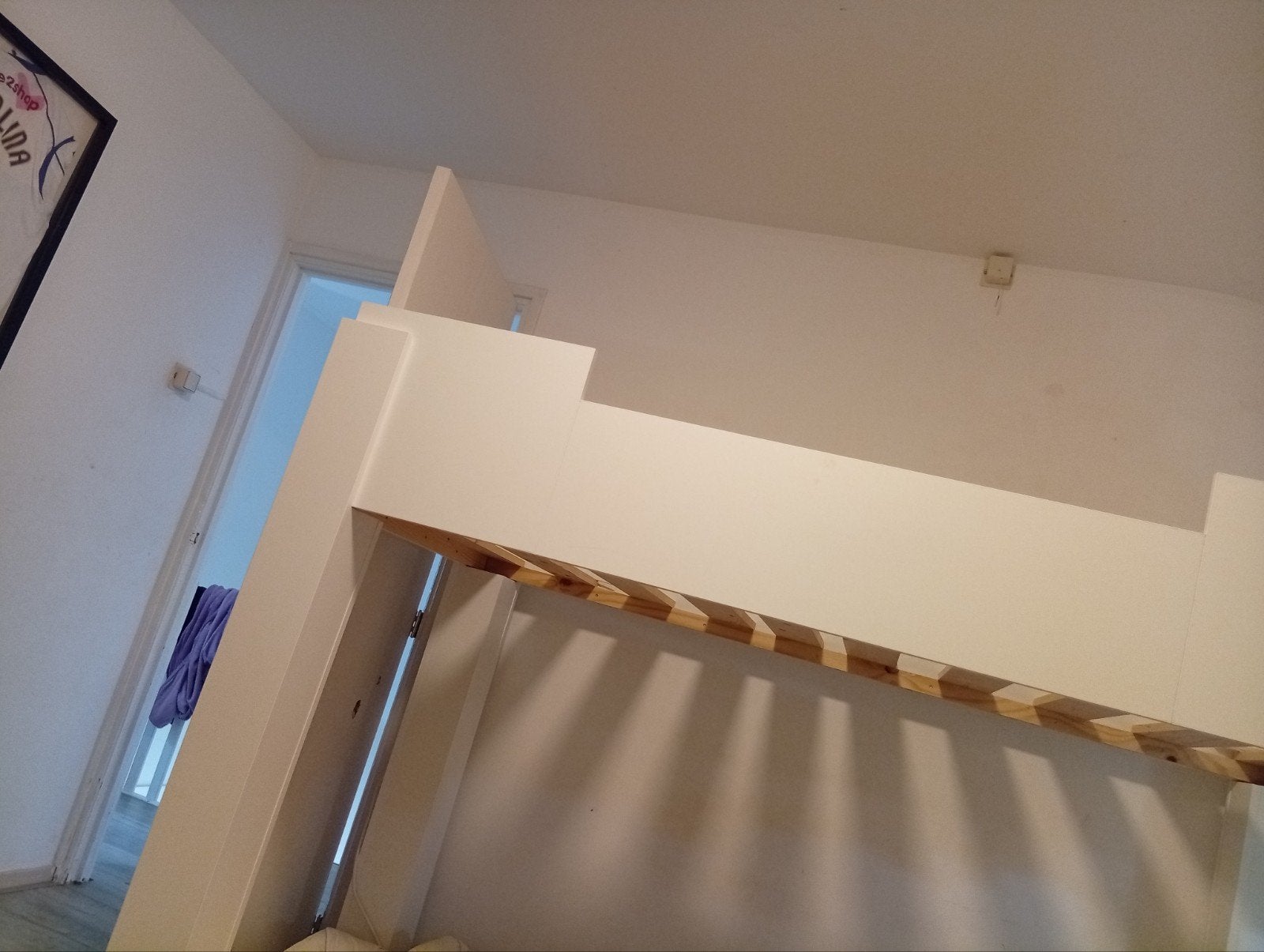 Hoogslaper, Huis en Inrichting, Slaapkamer | Stapelbedden en Hoogslapers, Ophalen, Eenpersoons, 90 cm, Hoogslaper