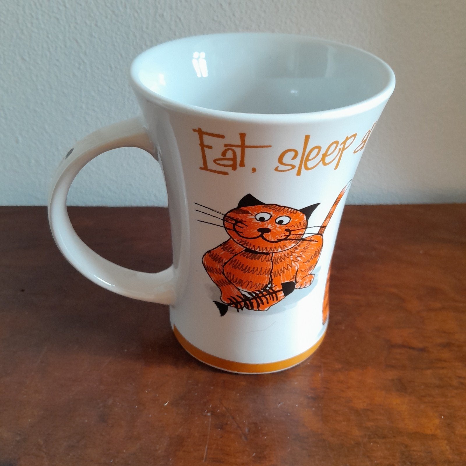 Mok  met afbeeldingen kat, Ophalen of Verzenden, Zo goed als nieuw, Overige stijlen, Kop(pen) en/of Schotel(s)
