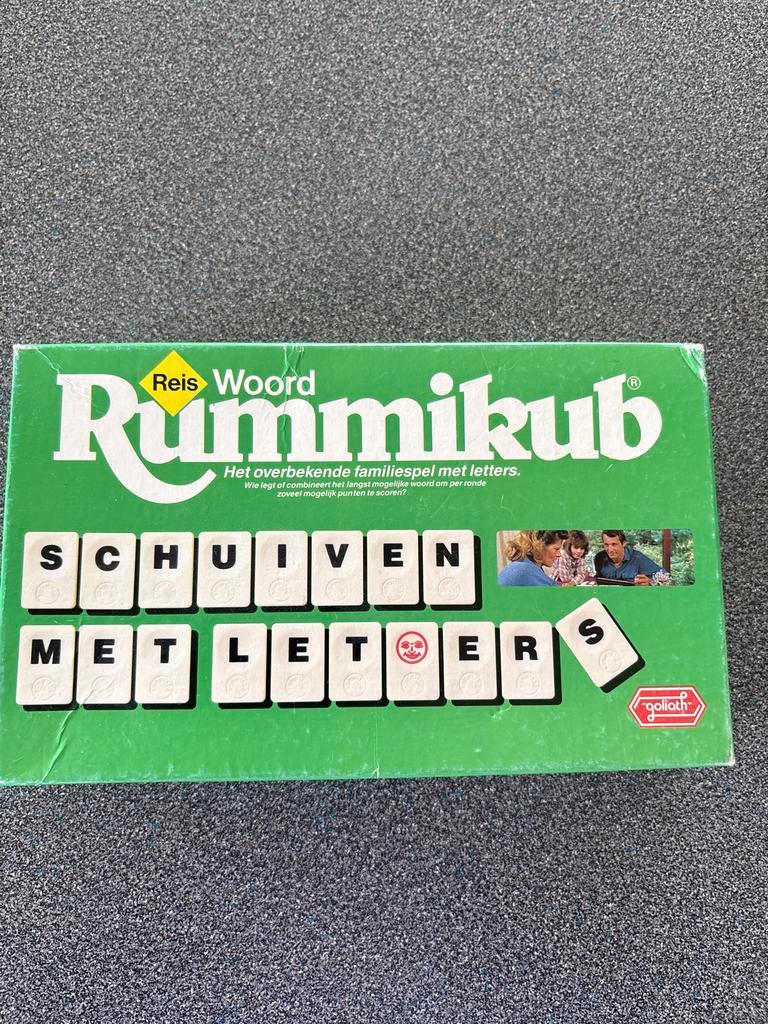 Reis Woord Rummikub - Het overbekende familiespel, Hobby en Vrije tijd, Drie of vier spelers, Ophalen, Gebruikt, Reisspel
