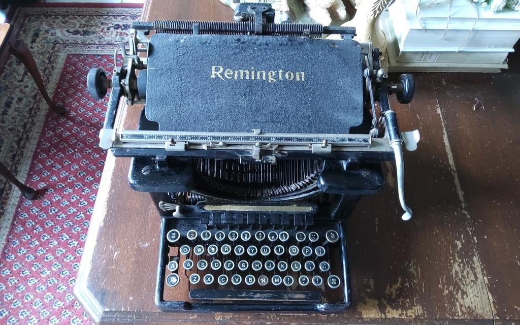 Oude Remington typemachine, Antiek en Kunst, Curiosa en Brocante, Ophalen