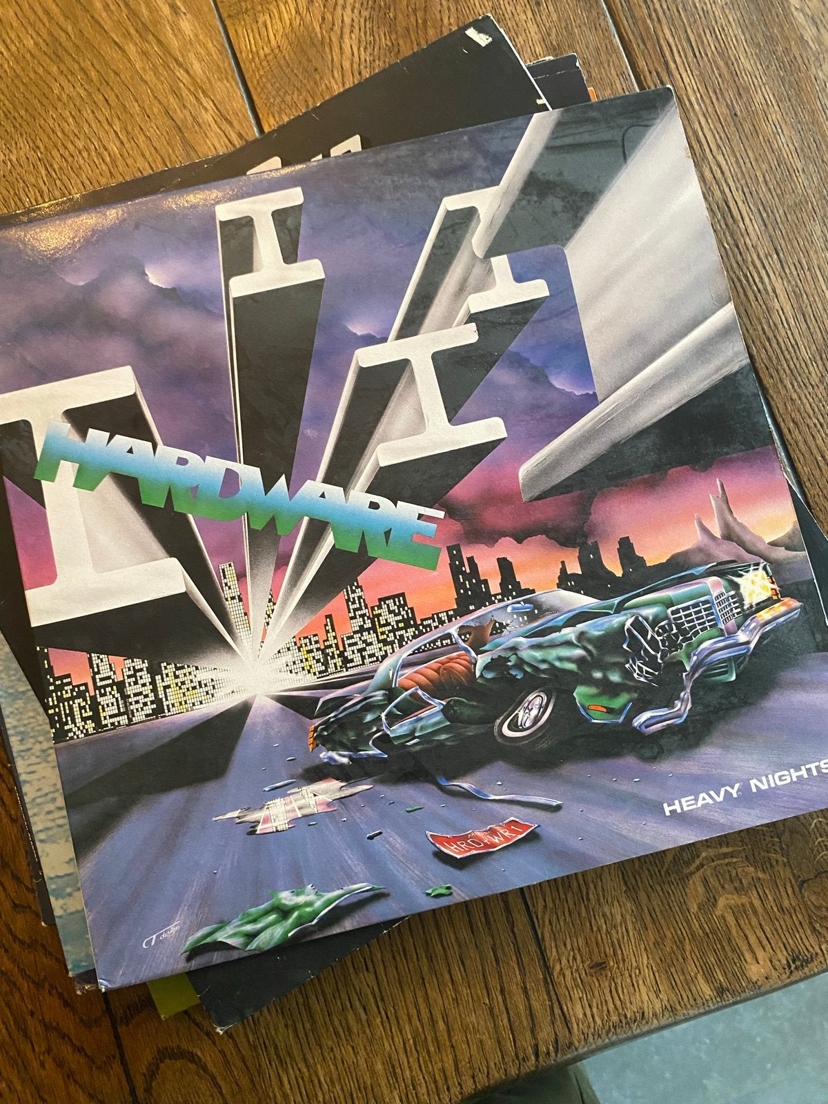Hardware - Heavy Nights LP (Rock, 1983), LP, Gebruikt, Hard Rock, Ophalen of Verzenden