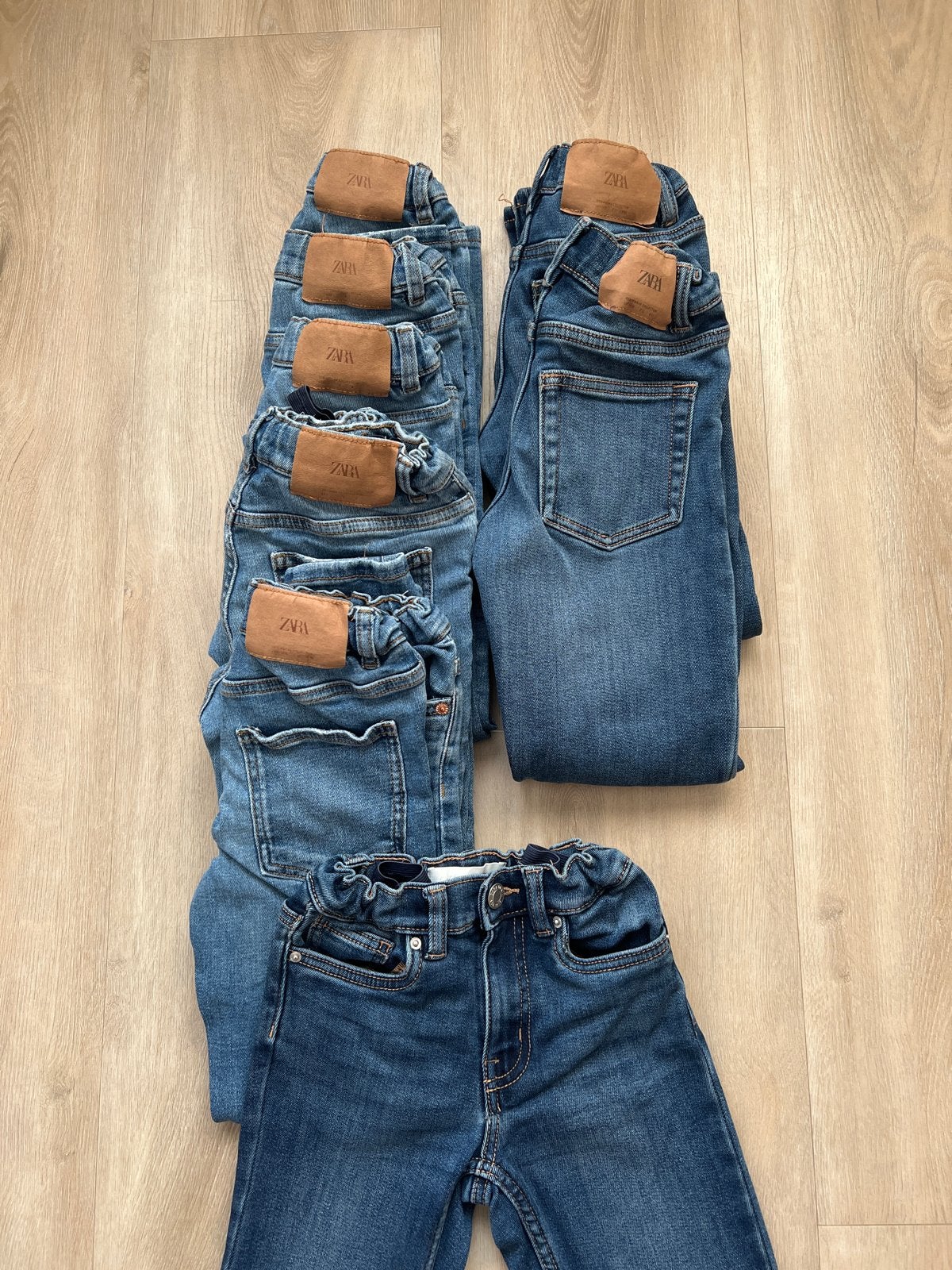 8x Zara spijkerbroeken | maat 134 (8-9 jaar), Ophalen of Verzenden, Gebruikt, Jongen of Meisje, Broek