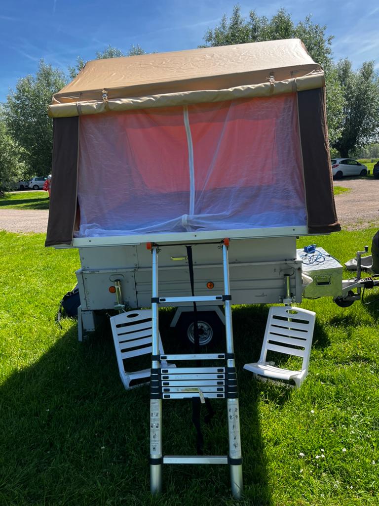 Daktent op aanhangwagen, Ophalen, Meerkleurig, Tot en met 3