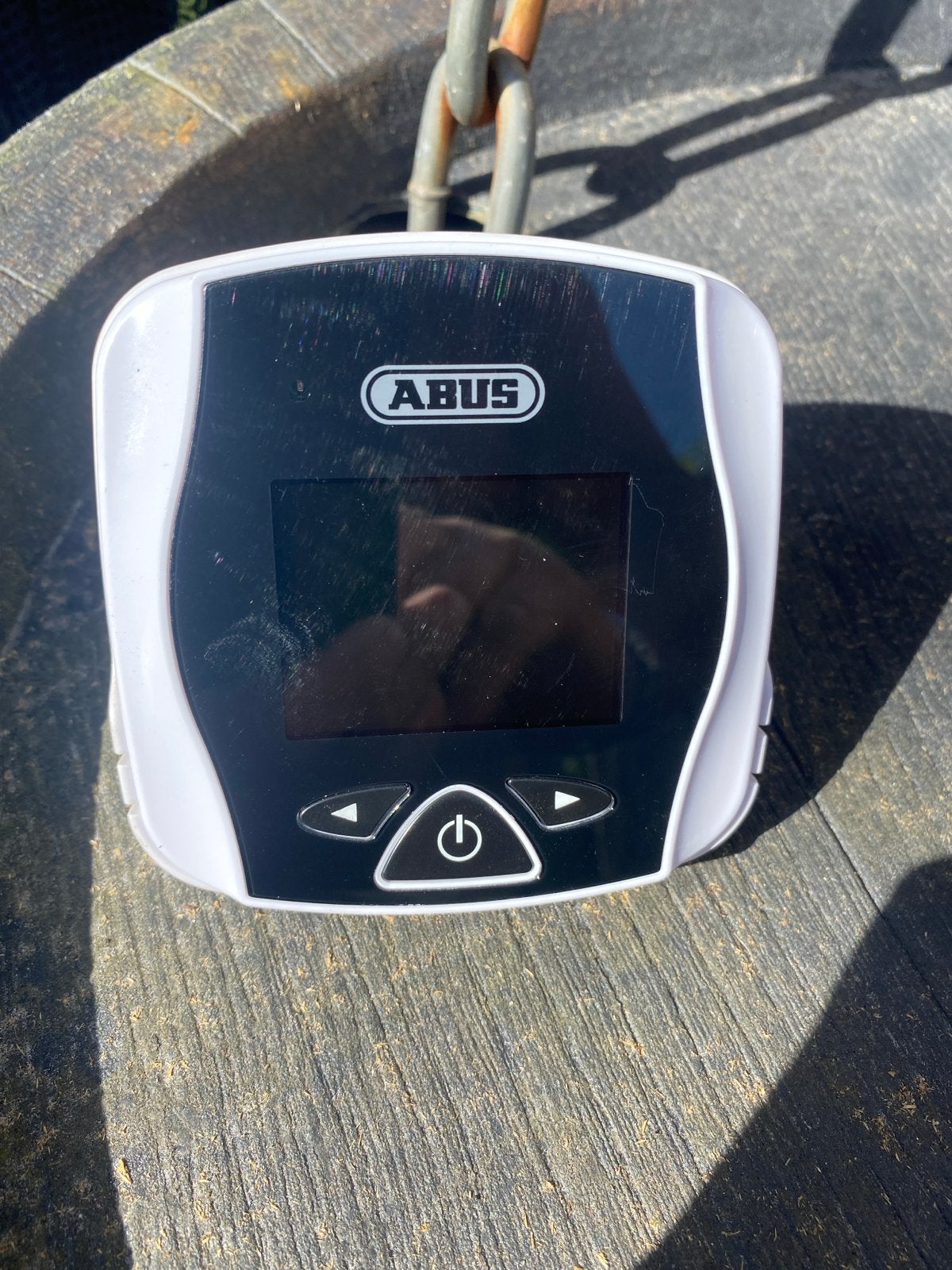 ABUS Deurspion Camera met Monitor - Wit, Ophalen of Verzenden, Zo goed als nieuw, Buitencamera