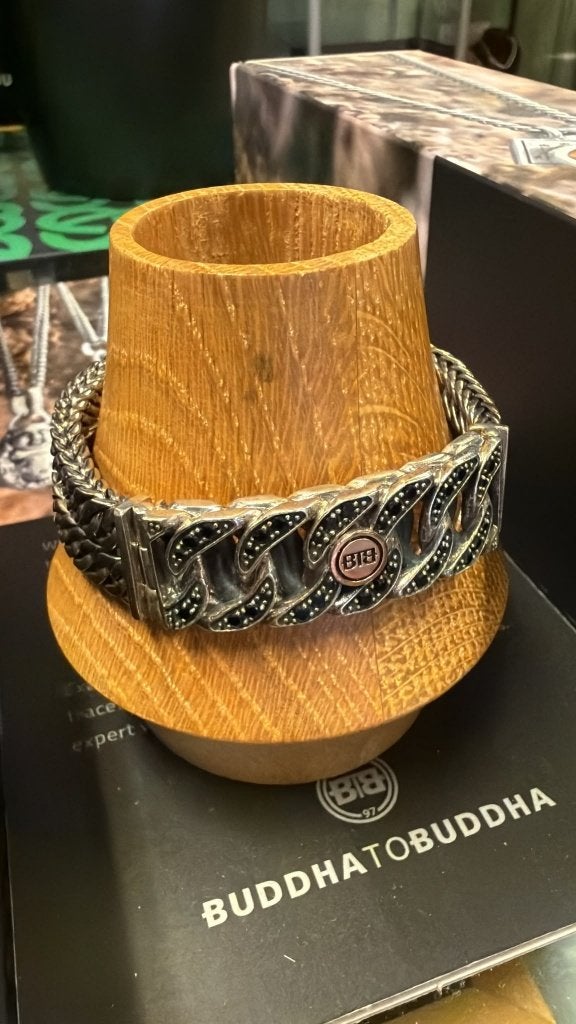 BUDDHA TO BUDDHA ARMBAND TYPE 141 F ESTHER DOUBLE € 559,95, Ophalen of Verzenden, Nieuw, Zilver, Zilver