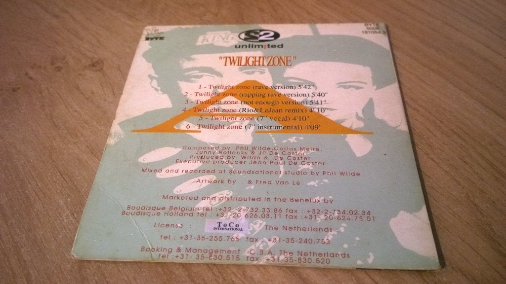2 Unlimited ‎– Twilight Zone , cardboard sleeve, Ophalen, Gebruikt, Dance en House