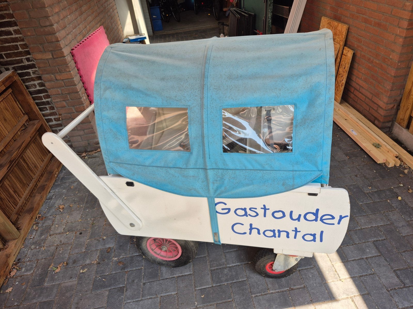 Bolderwagen, Ophalen, Gebruikt, Duwvoertuig