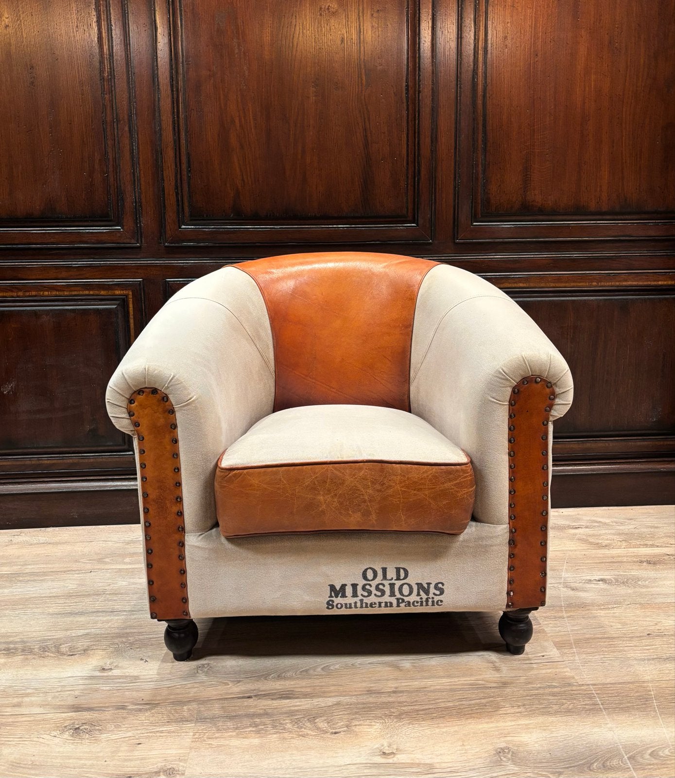 2x Clubfauteuils cognac western, Info@chesterfieldjunkie.nl, Leer, Ophalen of Verzenden, Zo goed als nieuw