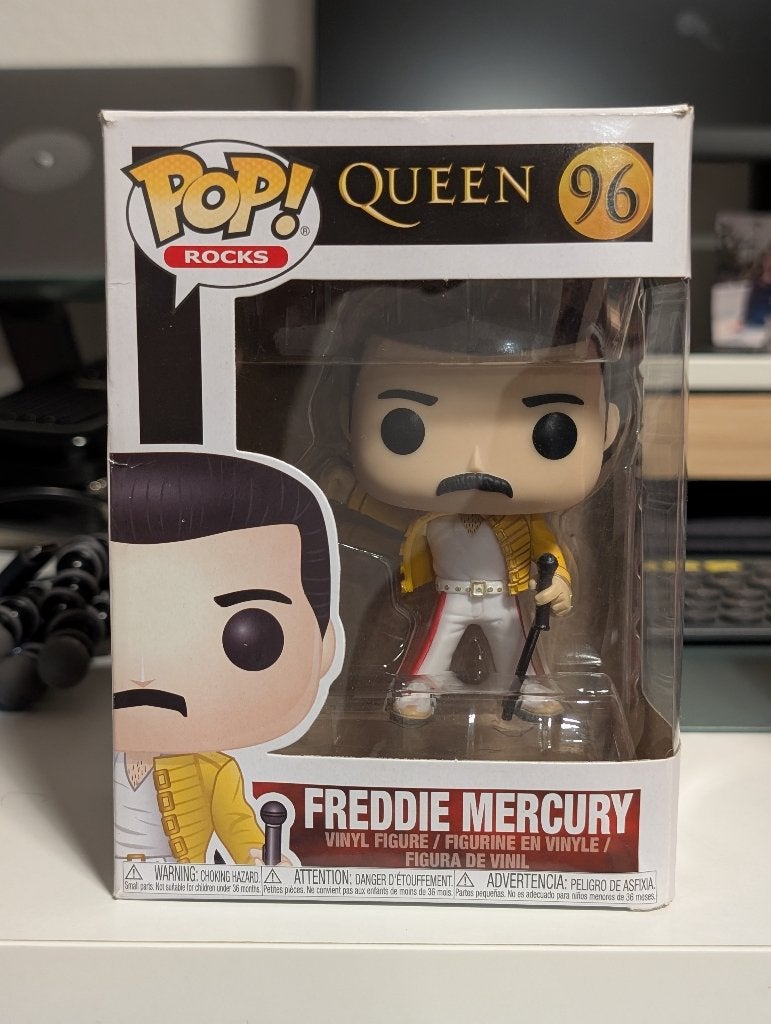 Funko Pop! Queen Freddie Mercury Wembley 1986 96, Ophalen, Zo goed als nieuw