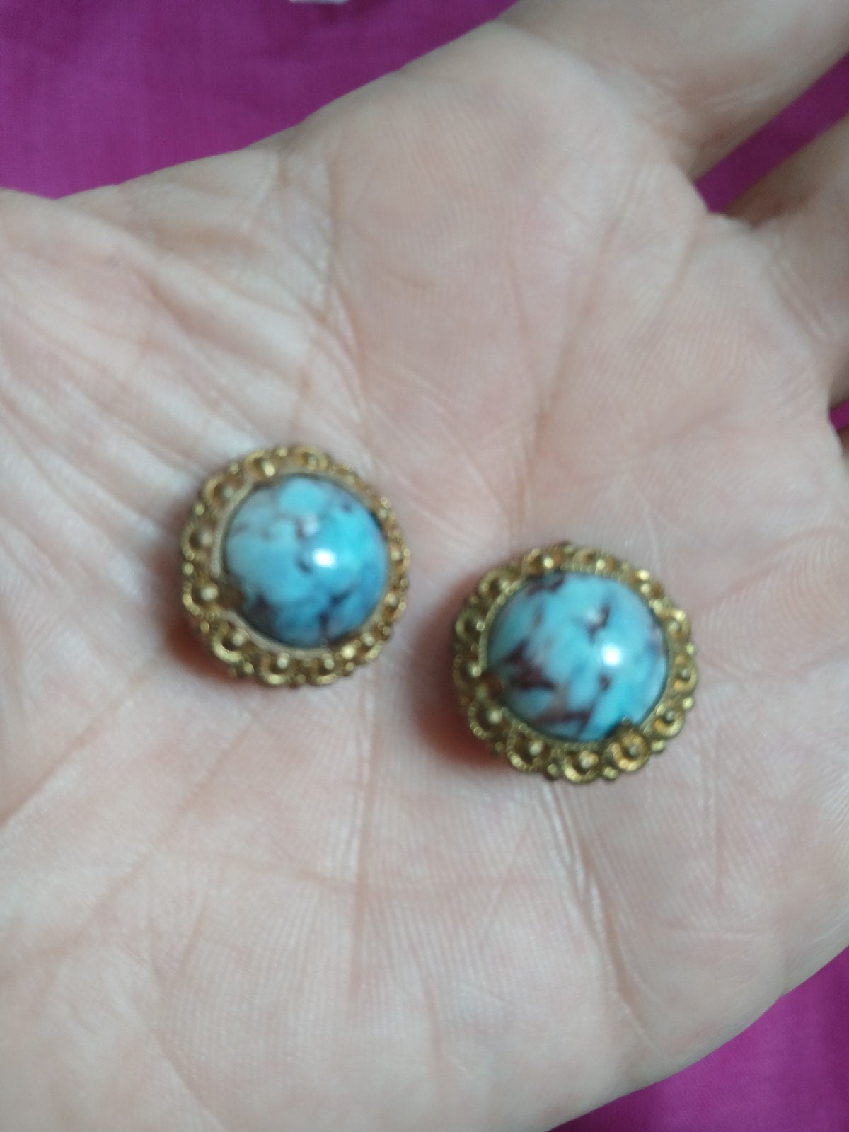 Vintage oorclips, Sieraden, Tassen en Uiterlijk, Oorbellen, Ophalen of Verzenden, Overige materialen