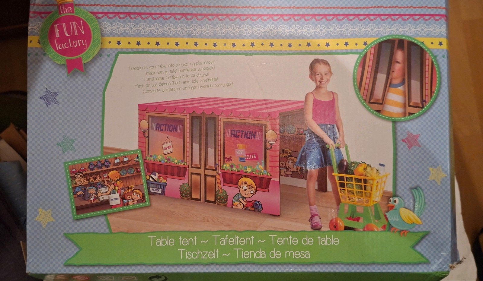 speelgoed tentje tafeltent tent over tafel, Ophalen, Gebruikt, Kunststof