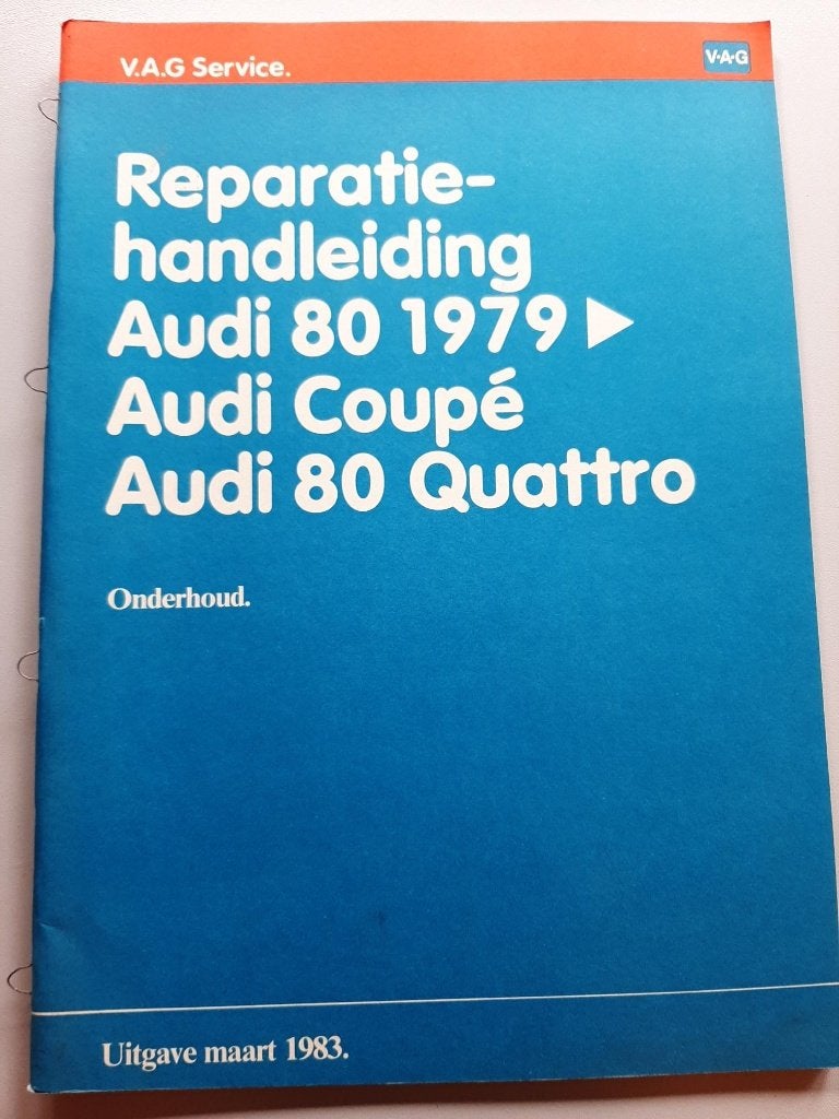 Audi 80 B1 & B2 werkplaats handboeken origineel Audi, Ophalen of Verzenden