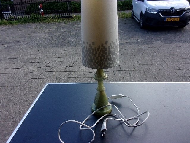 tafel lampje met marmeren voet, Ophalen of Verzenden