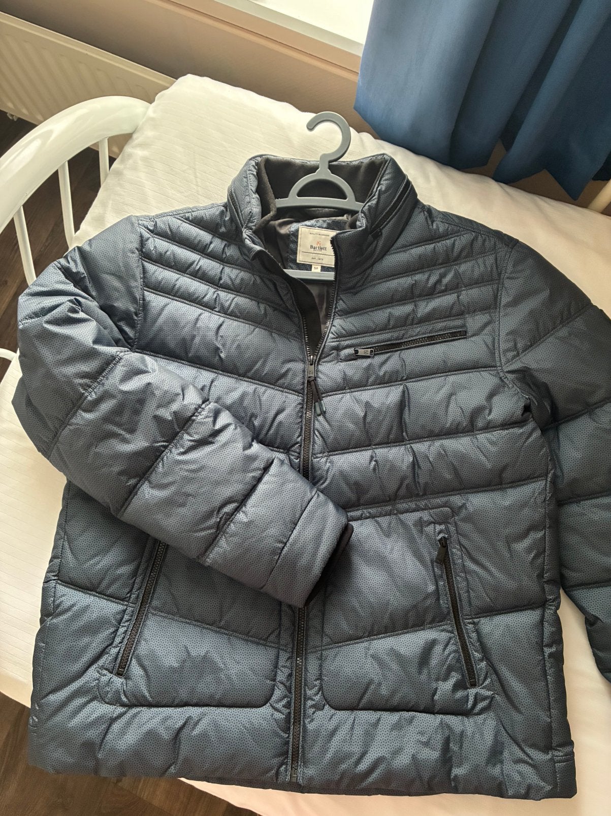 Heren Winterjas, Ophalen, Nieuw, Maat 56/58 (XL), Blauw