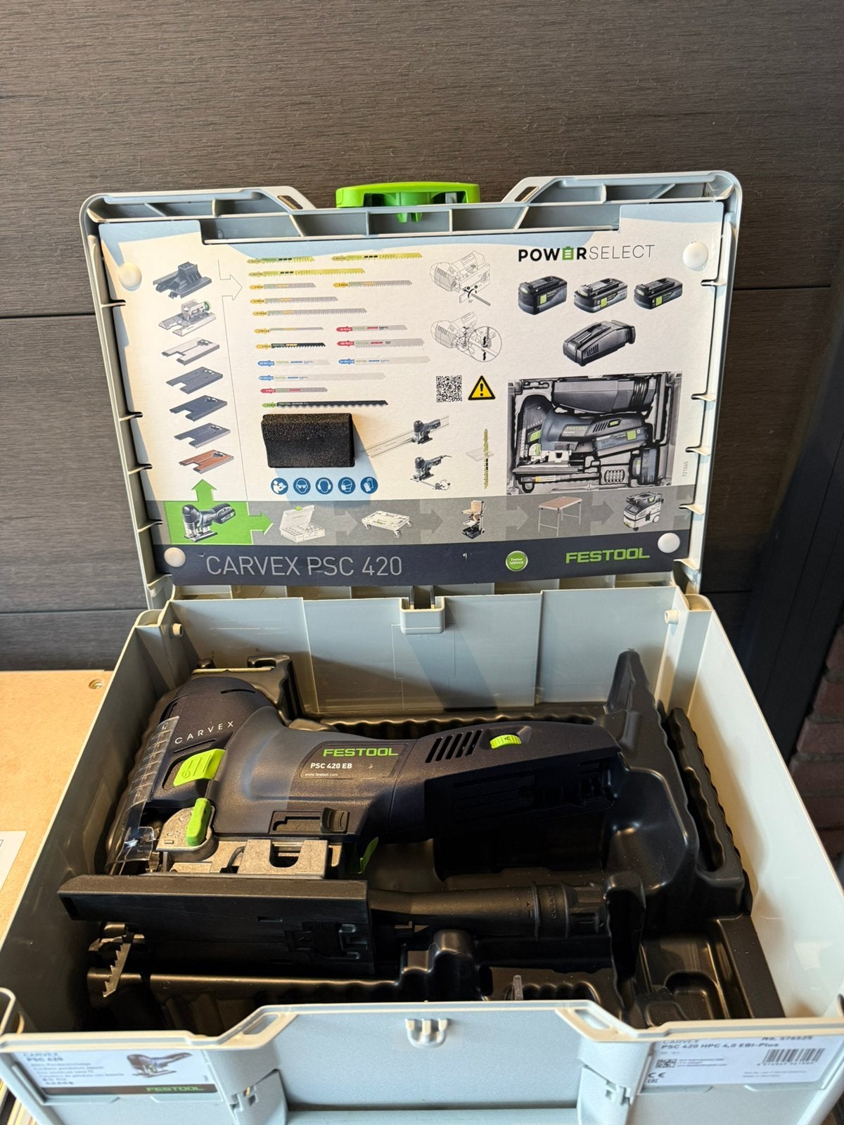 FESTOOL PSC 420 EB DECOUPEERZAAG BASIC BODY, Decoupeerzaag, Ophalen of Verzenden, Zo goed als nieuw, 30 tot 70 mm