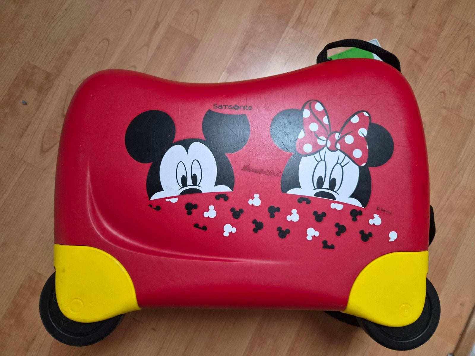 Samsonite Disney Ride-On Koffer Mickey & Minnie Mouse, Wieltjes, 40 tot 60 cm, Gebruikt, 20 tot 30 cm