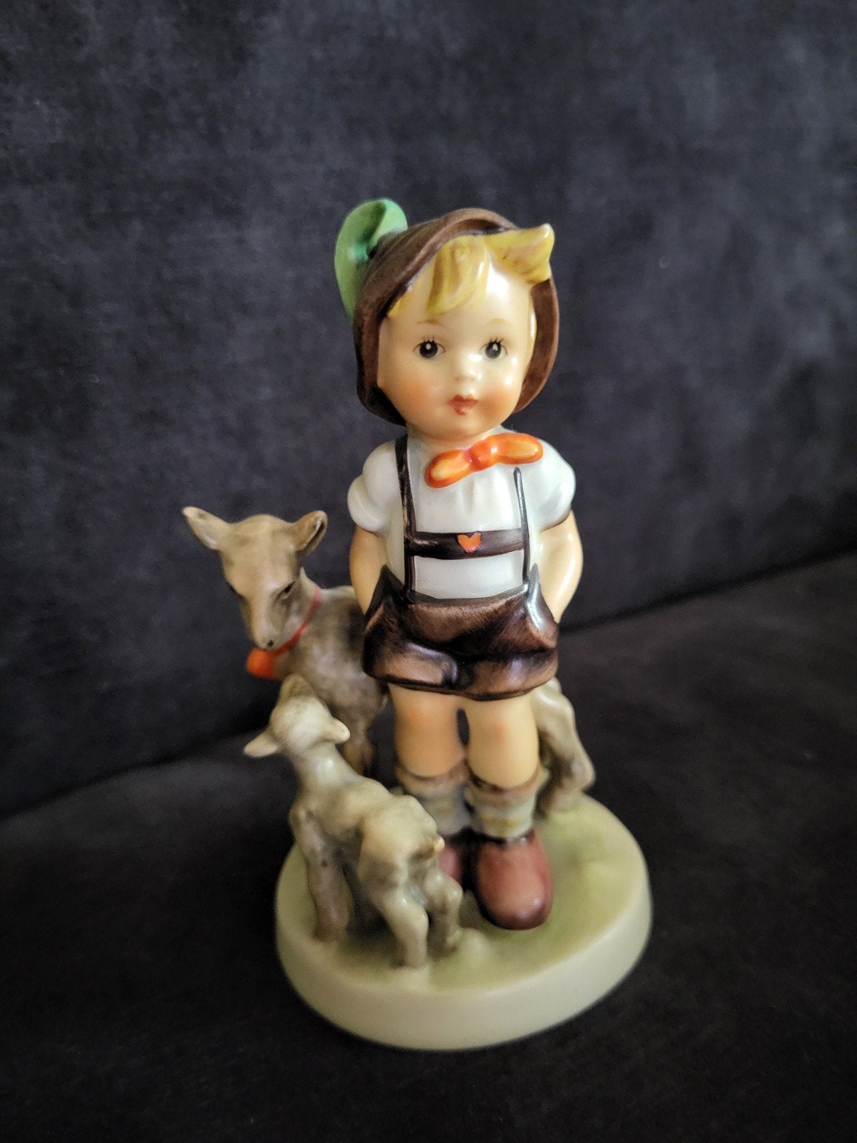 Vintage Hummel beeldje jongen met geiten - Goebel W. Germany, Ophalen of Verzenden