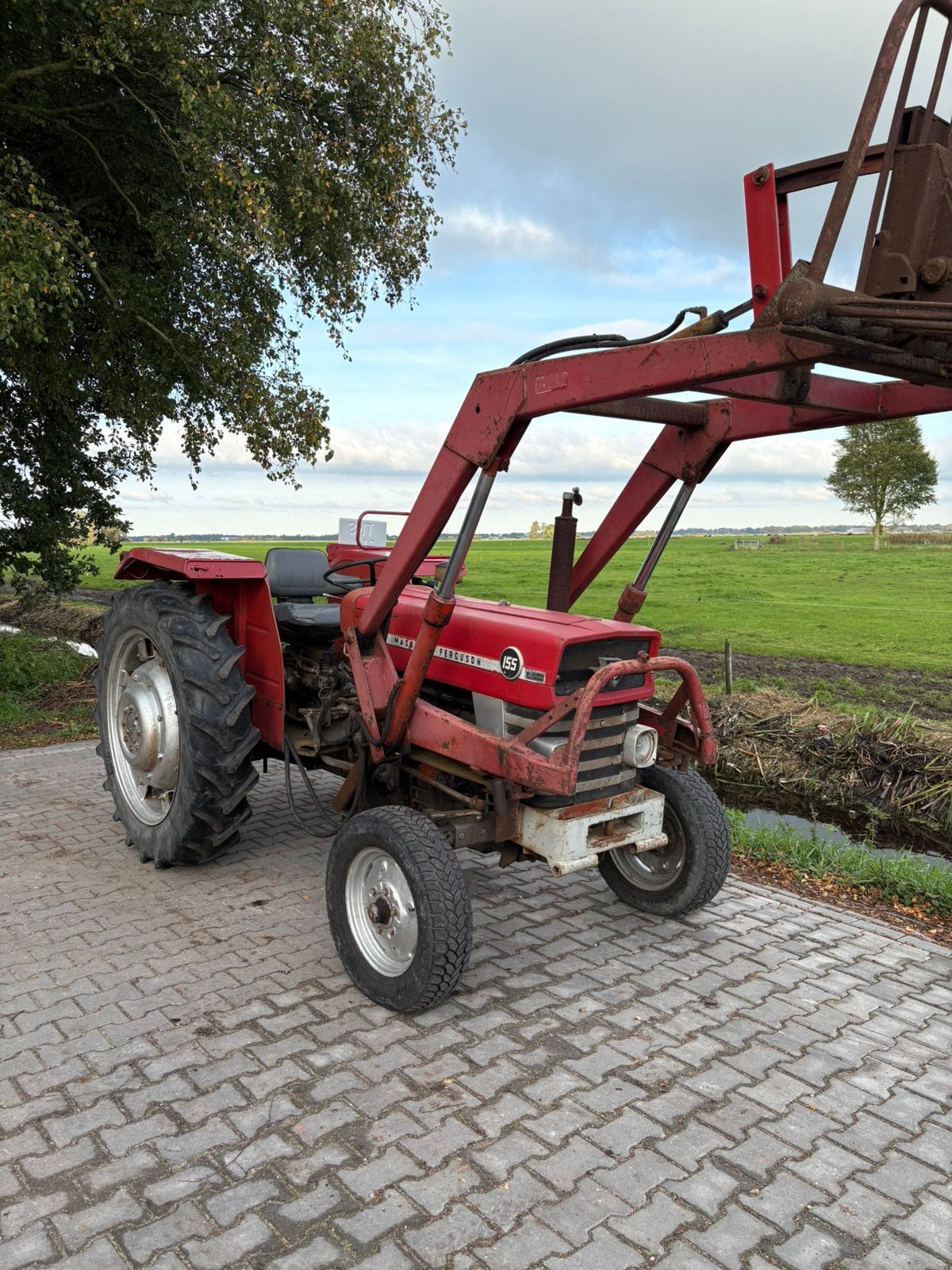 Massey ferguson mf 155 met voorlader, Ophalen, Gebruikt, Tot 80 Pk, Massey Ferguson