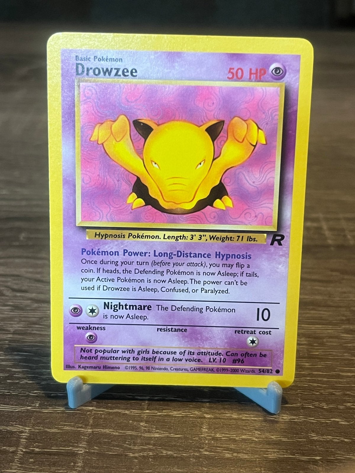 Drowzee (54/82) - Team Rocket - EX, Ophalen of Verzenden, Zo goed als nieuw, Losse kaart