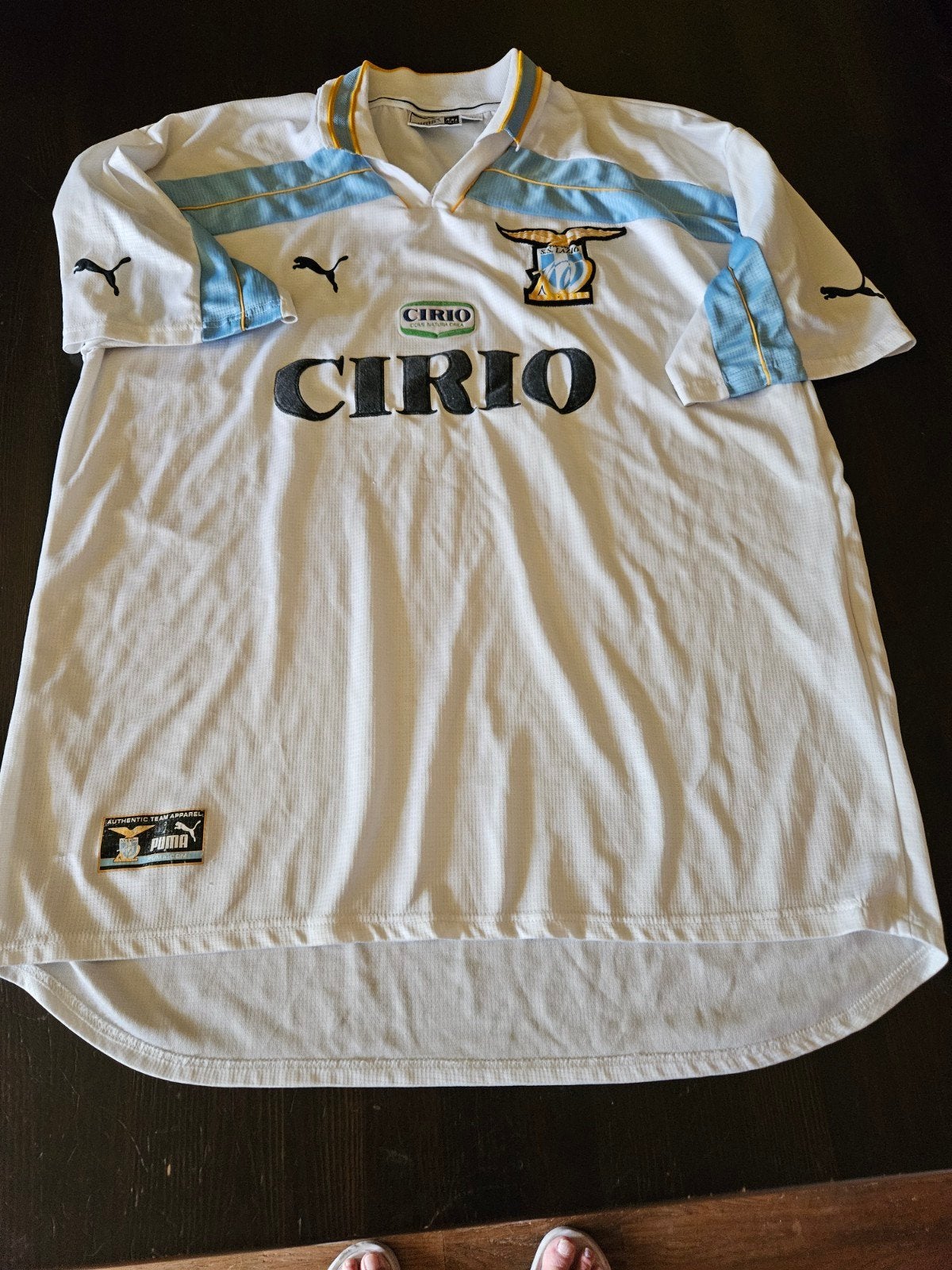 S.S. Lazio Roma voetbalshirt 100-jarig bestaan, Verzamelen, Sportartikelen en Voetbal, Ophalen of Verzenden, Zo goed als nieuw