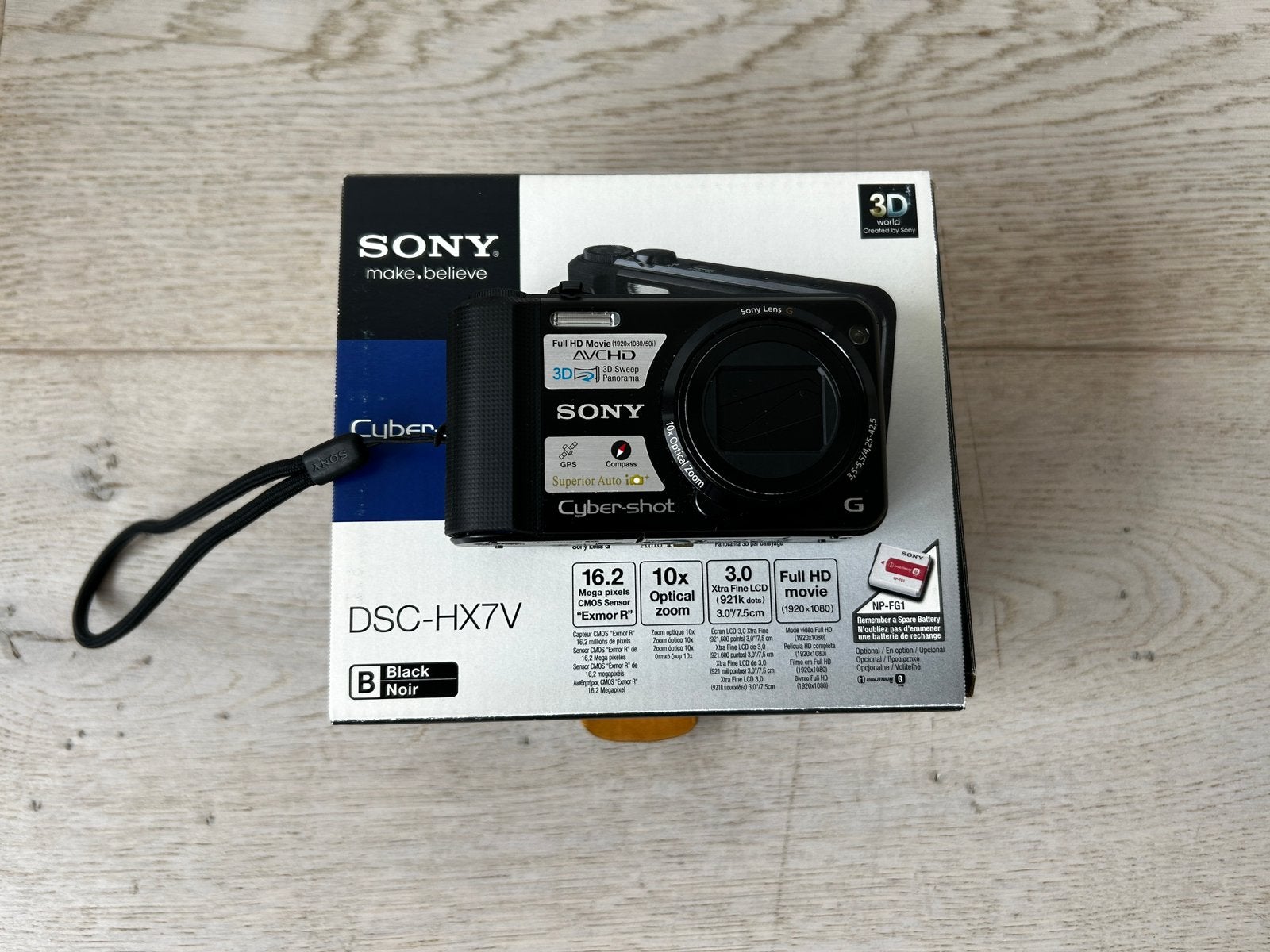 Sony Cyber-shot Digitale Camera (DSC-HX7V), Compact, Nieuw, Ophalen of Verzenden, Sony