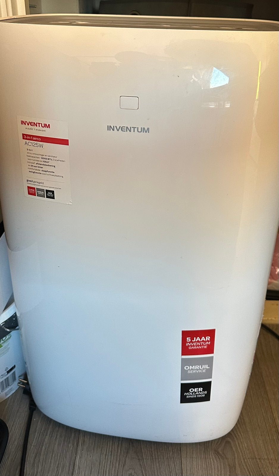 Inventum AC125W - Mobiele Airco 3 in 1