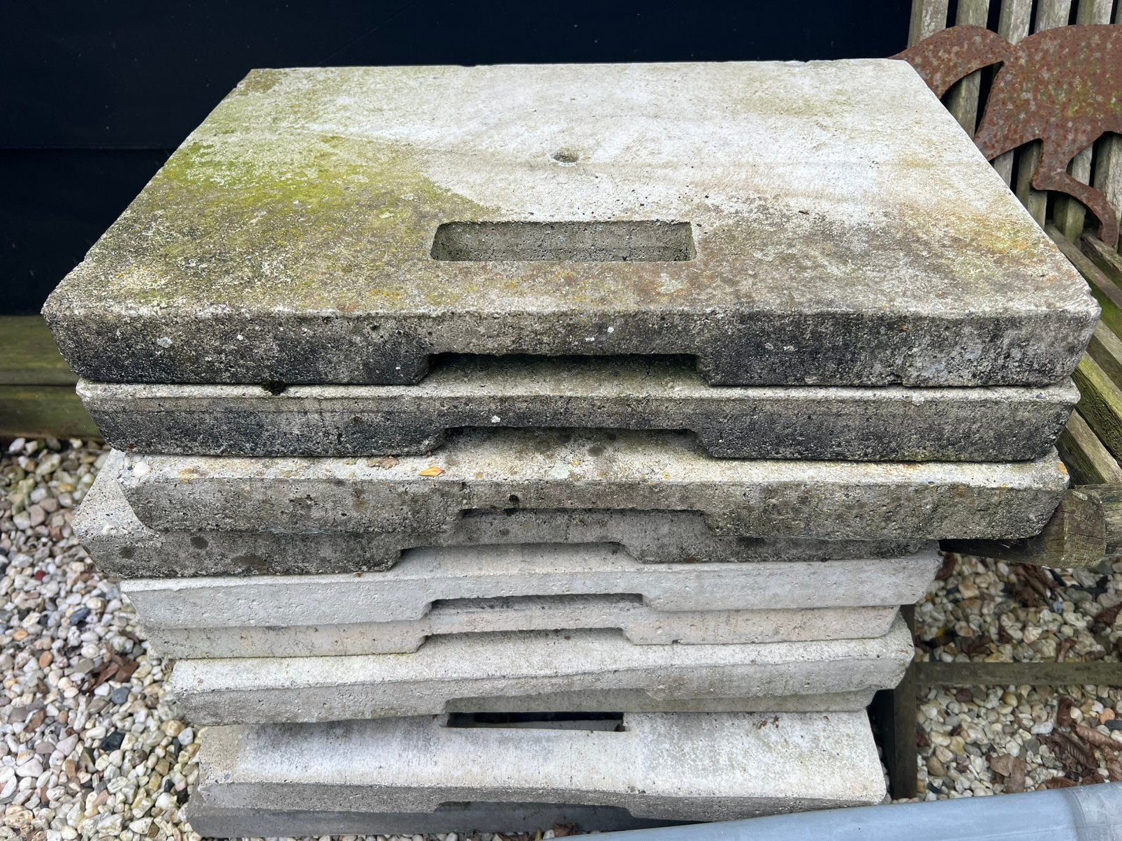 10 Betonnen tegels met handvat (ballasttegel), Ophalen, Minder dan 5 m², Vloertegels, Overige materialen