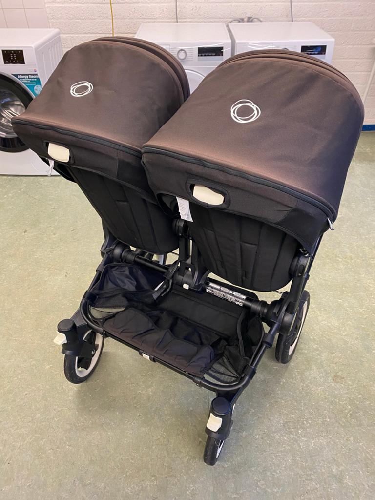 Bugaboo Donkey Twin complete set – dubbele kinderwagen, Kinderen en Baby's, Tweelingen en Meerlingen, Ophalen, Gebruikt, Kinderwagen of Buggy
