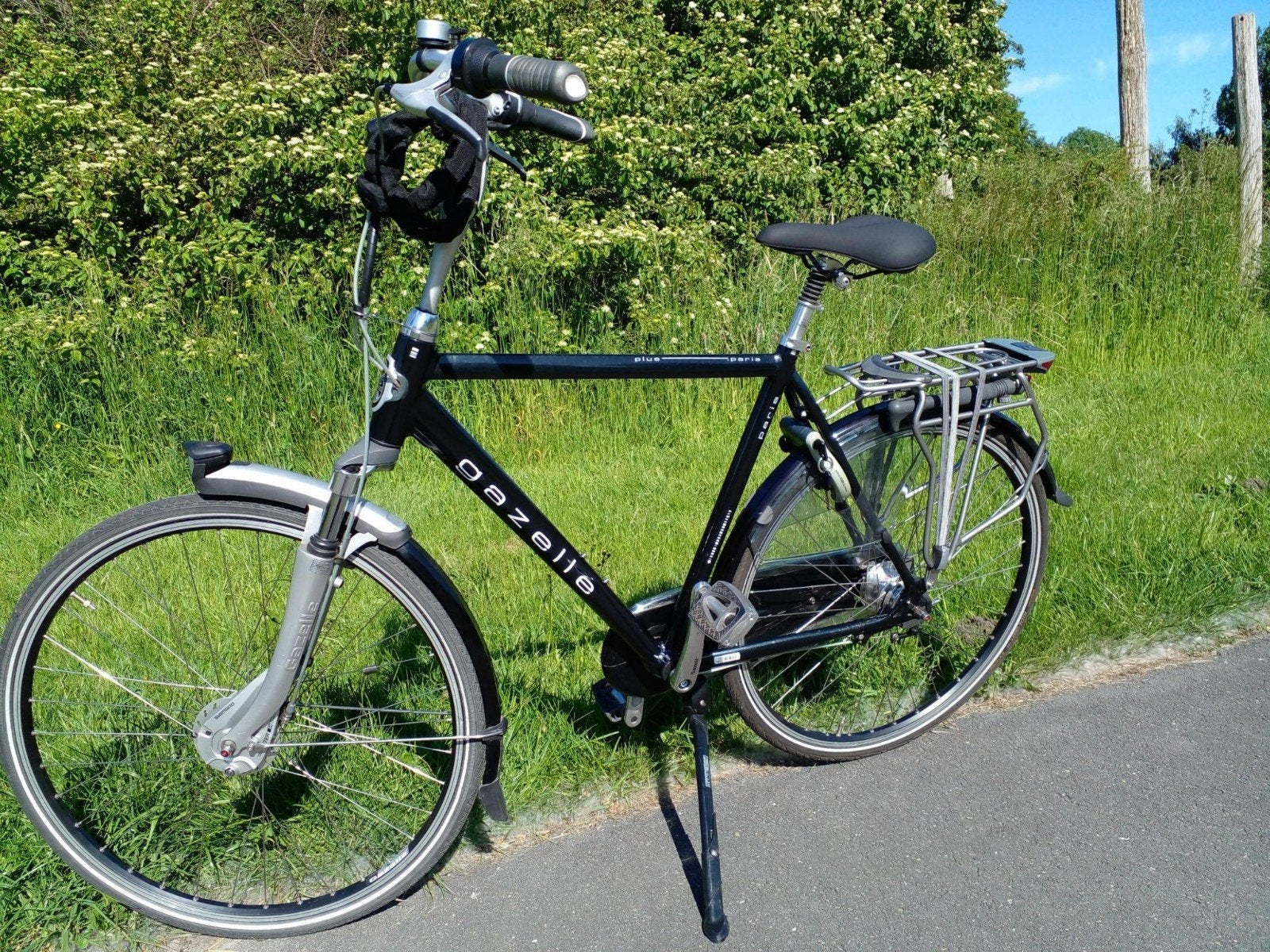 Gazelle Paris 57cm Uitstekende staat., Fietsen en Brommers, Ophalen, Gebruikt, Versnellingen, Schijfrem