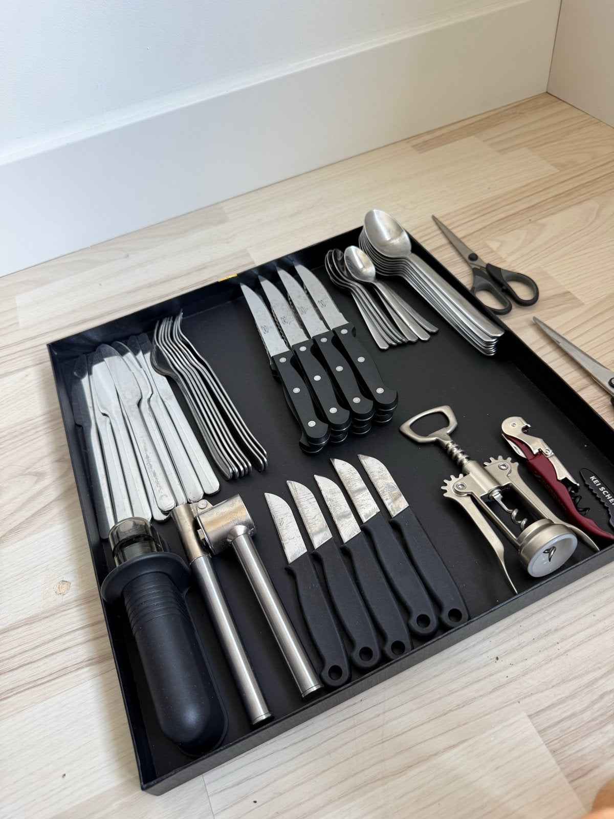 Uitzet / bestekset IKEA + keukengerei, Ophalen, IKEA, Zilver, Metaal