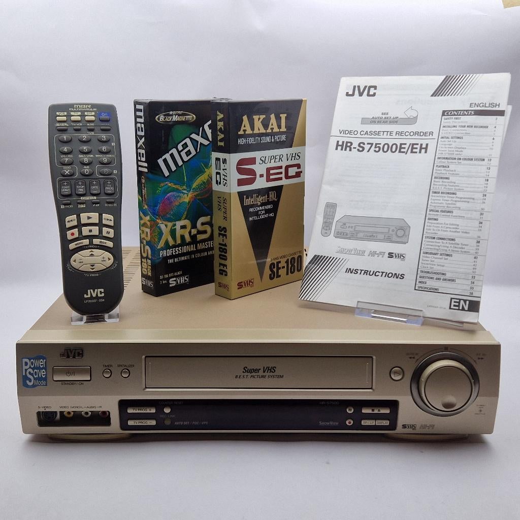 JVC HR-S7500E Super-VHS Video-Recorder || Nu Voor €139.99!, Ophalen of Verzenden, JVC
